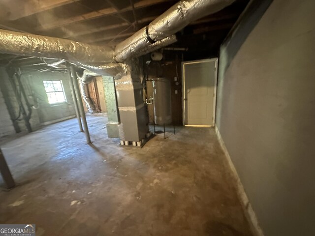 2502 Miriam Ln, Decatur, GA 30032 - below grade area with gas water heater and heating unit