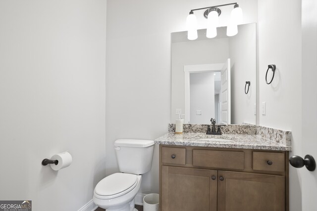 8 Hardin Ct Lot 16, Newnan, GA 30263 - half bath with toilet, baseboards, and vanity