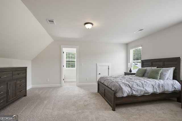 8 Hardin Ct Lot 16, Newnan, GA 30263 - bedroom featuring multiple windows, light colored carpet, baseboards, and lofted ceiling