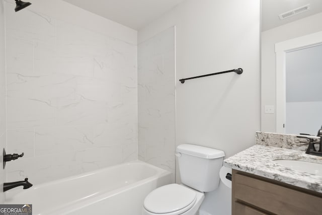 8 Hardin Ct Lot 16, Newnan, GA 30263 - full bath featuring toilet, vanity, and shower / bath combination