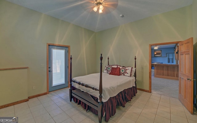 221 Laurel Cir, Dahlonega, GA 30533 - bedroom with baseboards and light tile patterned floors