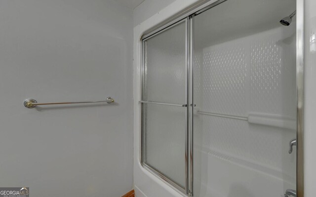 221 Laurel Cir, Dahlonega, GA 30533 - bathroom featuring a shower with shower door