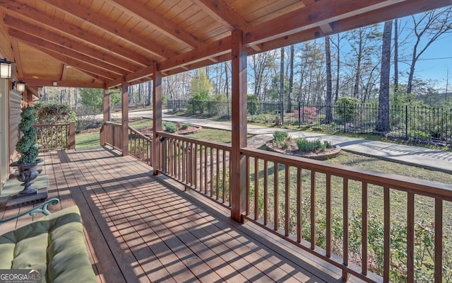 221 Laurel Cir, Dahlonega, GA 30533 - deck with fence