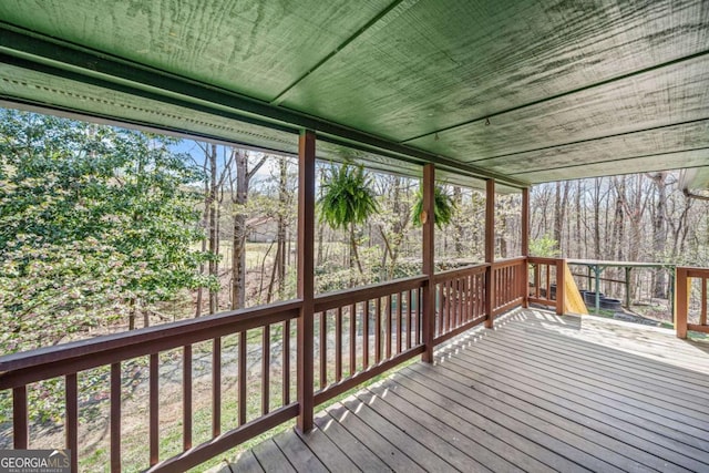 view of deck