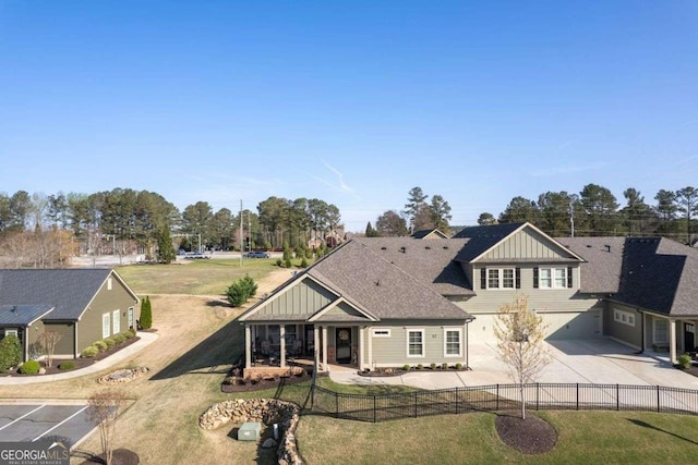 57 Cedarcrest Village Ln, Acworth, GA 30101 - back of property with board and batten siding and driveway