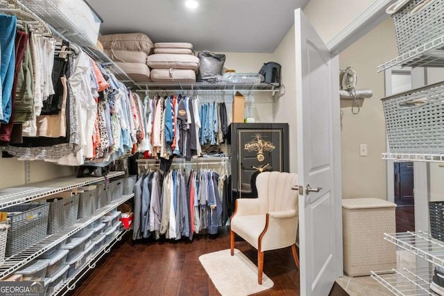 57 Cedarcrest Village Ln, Acworth, GA 30101 - walk in closet with wood finished floors