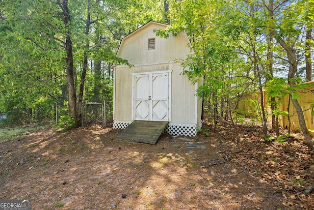 60 Charlotte Blvd, Stockbridge, GA 30281 - view of shed with fence