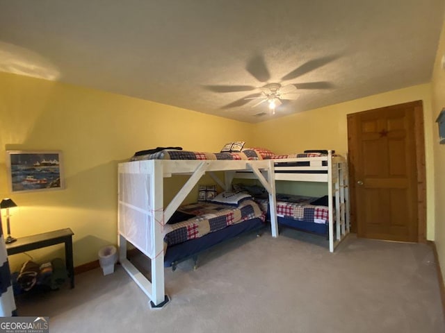 364 Cardinal Ln, Toccoa, GA 30577 - bedroom featuring carpet and ceiling fan