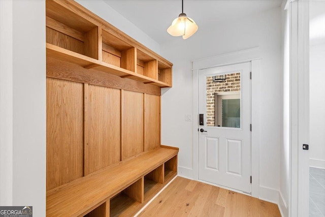 100 Forest Pl, Forsyth, GA 31029 - mudroom featuring wood finished floors