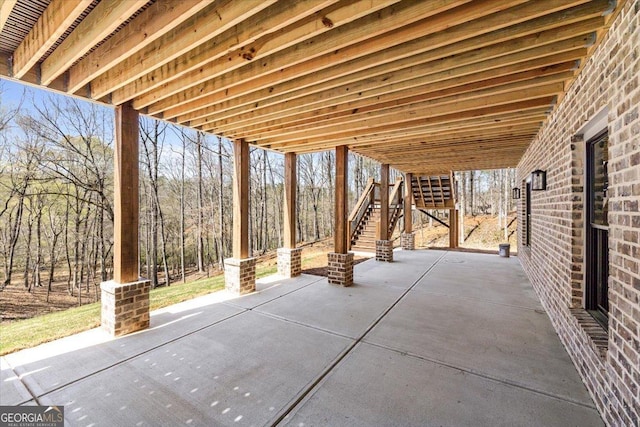 100 Forest Pl, Forsyth, GA 31029 - view of patio / terrace featuring stairway