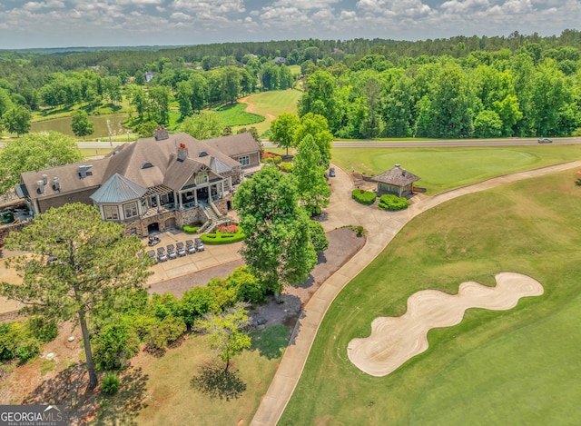 100 Forest Pl, Forsyth, GA 31029 - drone / aerial view of a forest and a golf club