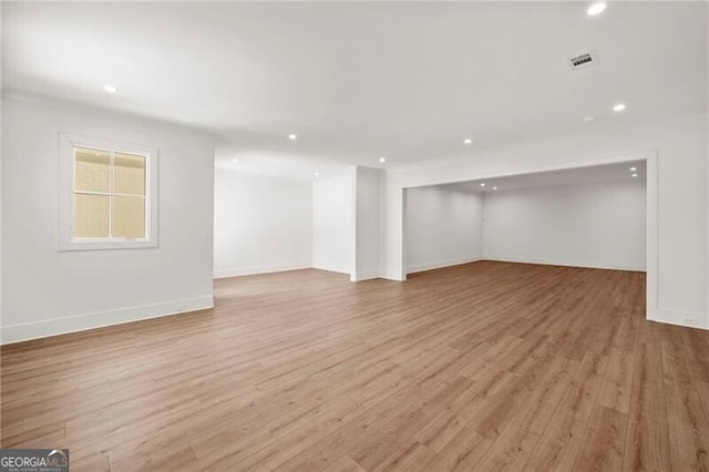 1074 Moores Mill Rd NW, Atlanta, GA 30327 - below grade area with recessed lighting and light wood-type flooring