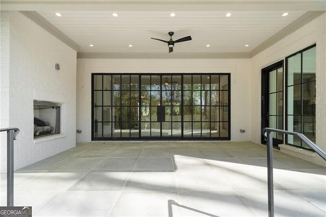 1074 Moores Mill Rd NW, Atlanta, GA 30327 - view of patio featuring ceiling fan