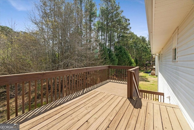 view of deck