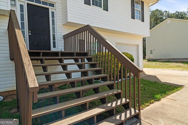 view of stairs