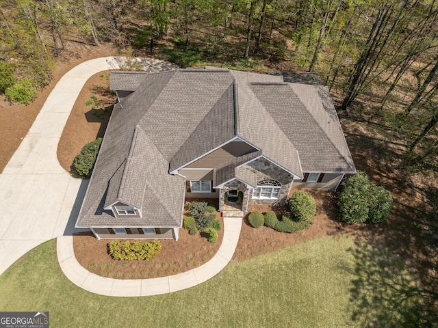 drone / aerial view