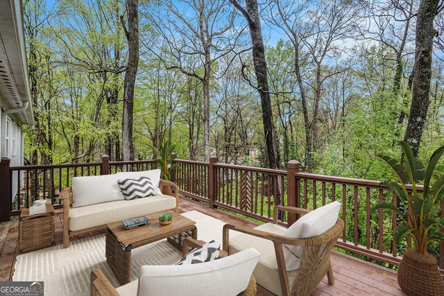 2183 Seaman Cir, Atlanta, GA 30341 - wooden deck featuring outdoor lounge area
