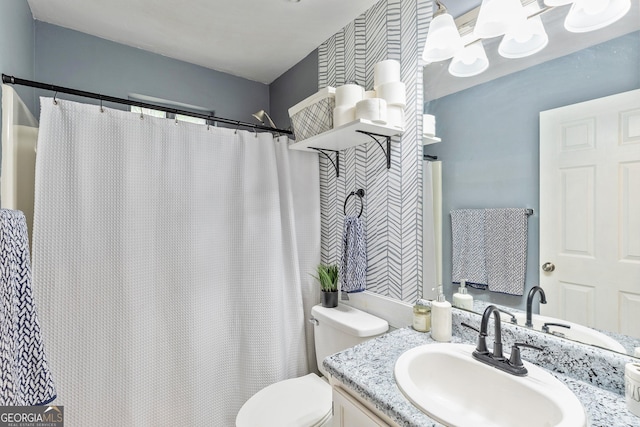 95 Joshua Ct, Zebulon, GA 30295 - bathroom with vanity and a shower with curtain