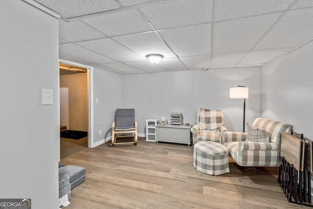 95 Joshua Ct, Zebulon, GA 30295 - sitting room with wood finished floors and a paneled ceiling