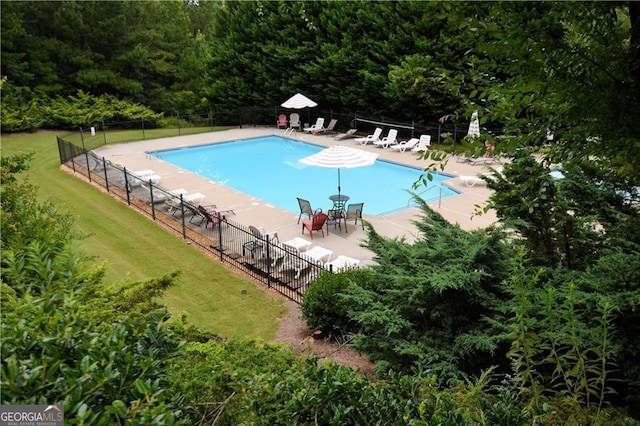 497 Principal Meridian Dr, Dallas, GA 30132 - community pool with a patio