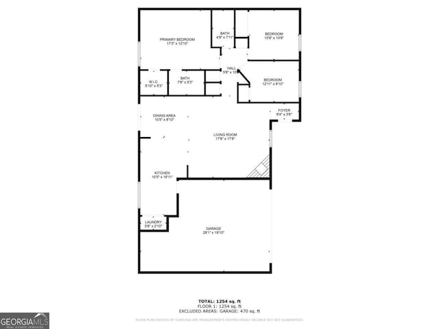 870 Chapman Cir, Stone Mountain, GA 30088 - view of home floor plan
