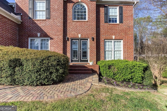 4215 Steeplehill Dr NW, Kennesaw, GA 30144 - view of exterior entry featuring brick siding