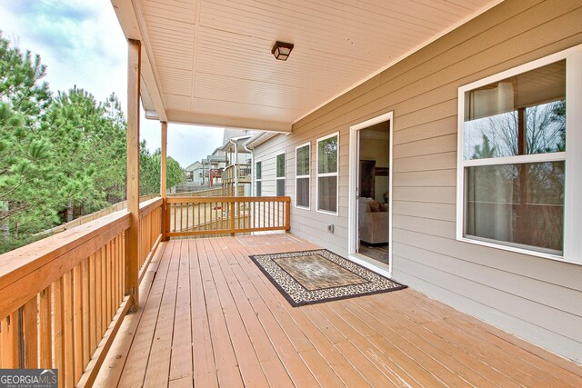 32 October Ave, Newnan, GA 30265 - view of wooden deck
