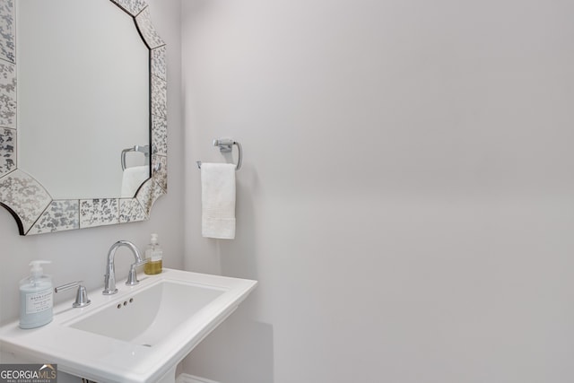bathroom with a sink