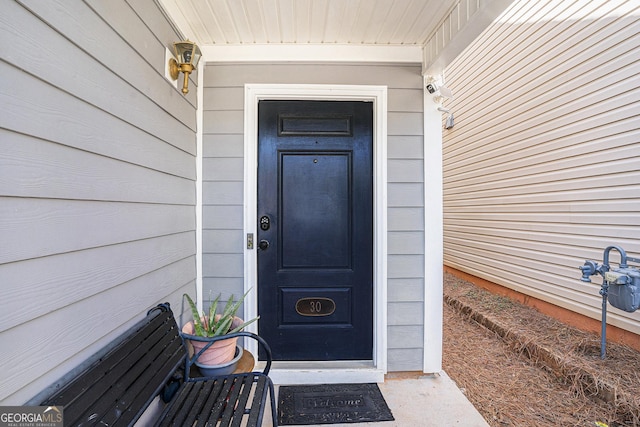 view of exterior entry