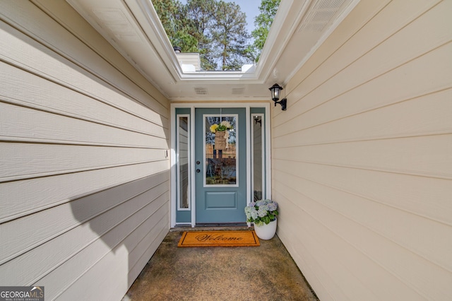 view of entrance to property