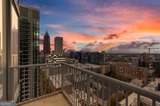 855 Peachtree St NE Unit 2403, Atlanta, GA 30308 - balcony featuring a city view