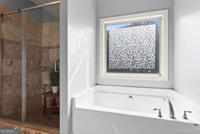 108 Summer Breeze Ln, Canton, GA 30114 - full bathroom with a shower stall and a bath
