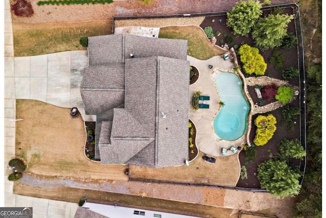 108 Summer Breeze Ln, Canton, GA 30114 - bird's eye view of a pool area