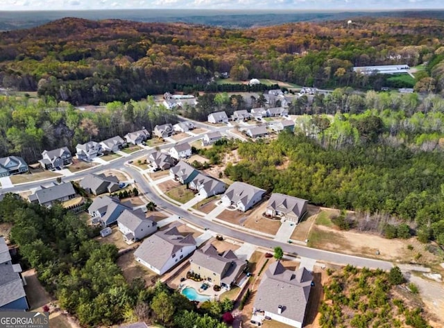 108 Summer Breeze Ln, Canton, GA 30114 - aerial view of property and surrounding area with a forest and nearby suburban area