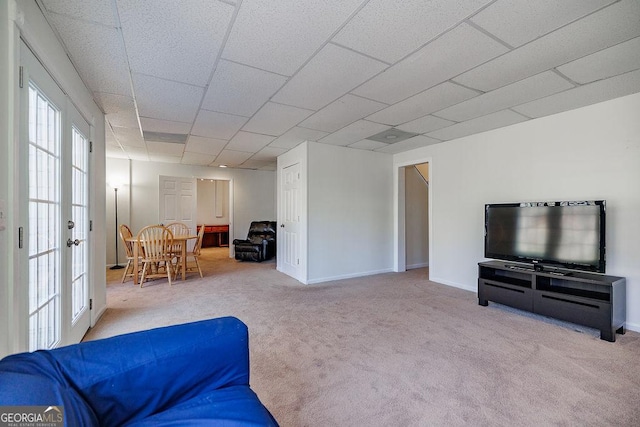 2032 Stonewick Ct, Lawrenceville, GA 30043 - carpeted living area with baseboards