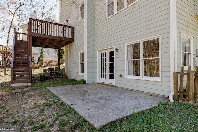 2032 Stonewick Ct, Lawrenceville, GA 30043 - view of patio / terrace featuring stairs and a deck