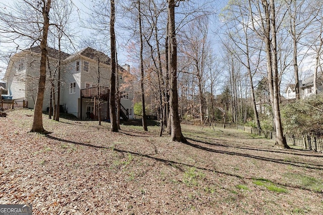 2032 Stonewick Ct, Lawrenceville, GA 30043 - view of yard featuring a wooden deck