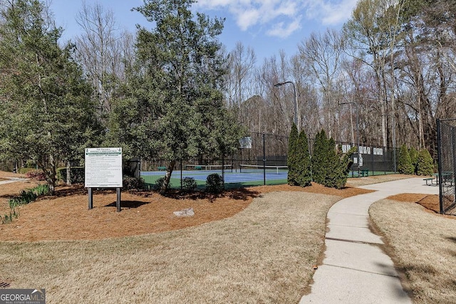 2032 Stonewick Ct, Lawrenceville, GA 30043 - view of community featuring a tennis court