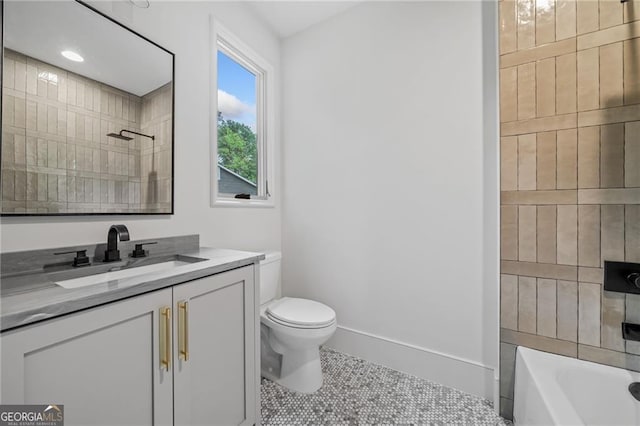 402 Chattahoochee St, Roswell, GA 30075 - full bath with vanity and tile patterned floors