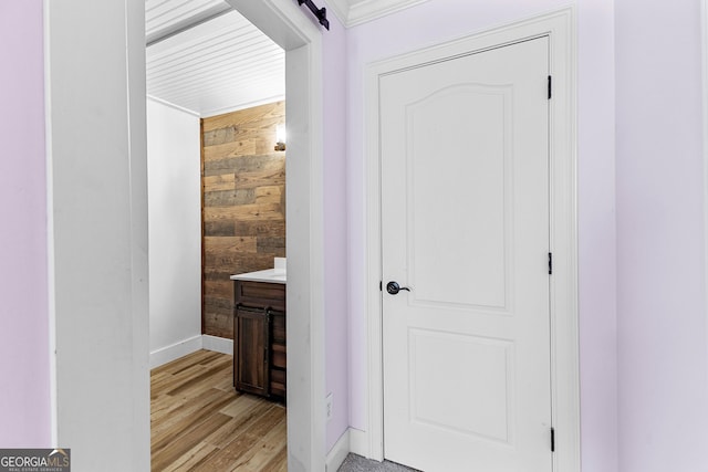 1452 Redwine Rd, Fayetteville, GA 30215 - bathroom with vanity and wood finished floors