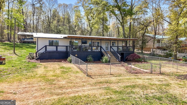 532 Henry Higgins Rd, Jackson, GA 30233 - view of front of house featuring stairway, a porch, and a gate