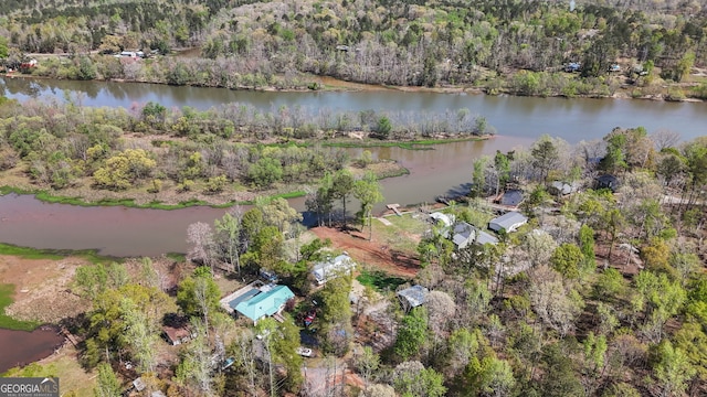 532 Henry Higgins Rd, Jackson, GA 30233 - aerial overview of property's location with a forest and a large body of water