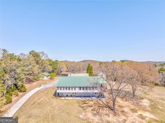 300 Ellis Rd, Rome, GA 30161 - birds eye view of property featuring a wooded view