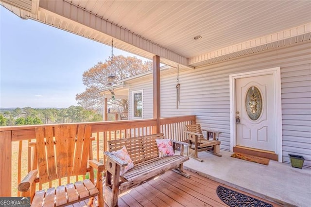 300 Ellis Rd, Rome, GA 30161 - view of wooden terrace
