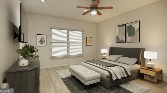 120 Chapman Ridge Rd, Macon, GA 31211 - bedroom featuring light wood-style flooring and baseboards