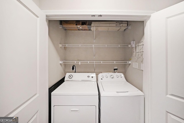 821 Ralph Mcgill Blvd NE Unit 3337, Atlanta, GA 30306 - clothes washing area featuring laundry area and separate washer and dryer