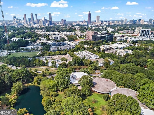 821 Ralph Mcgill Blvd NE Unit 3337, Atlanta, GA 30306 - drone / aerial view with a city view and a water view
