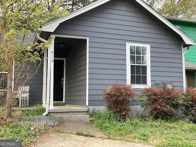 view of front of home