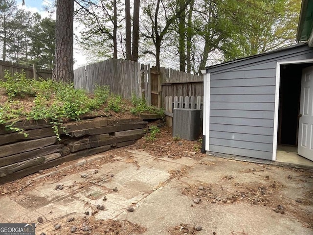 view of patio / terrace with fence