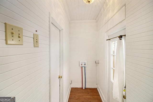 650 Somerset Ter NE, Atlanta, GA 30306 - corridor with dark wood finished floors and crown molding